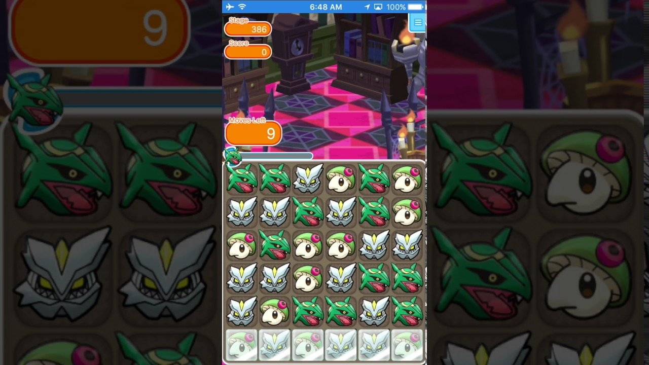 Pokemon Shuffle 386 - Vibrava S Rank Itemless