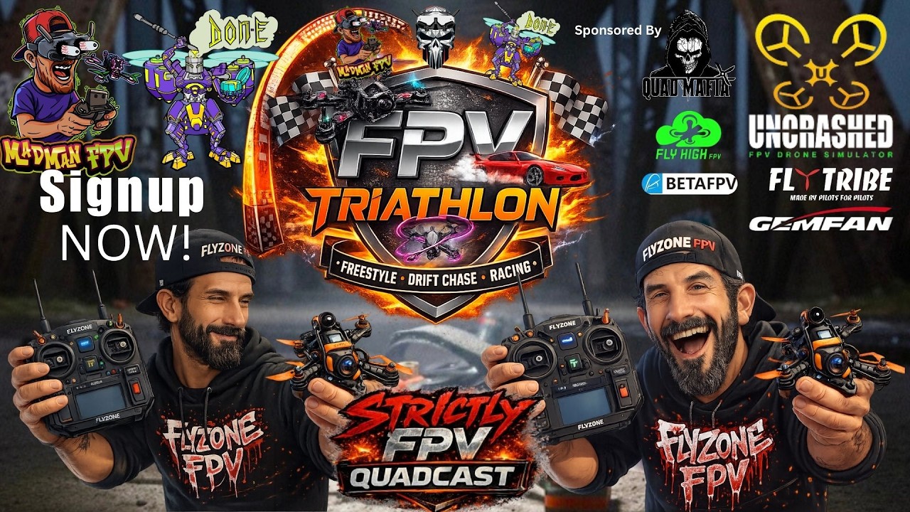 STRICTLY FPV QUADCAST🔥 | 3rd Giveaway - Uncrashed Sim Keys | FPV Triathlon Comp 2026 @Gemfanhobby