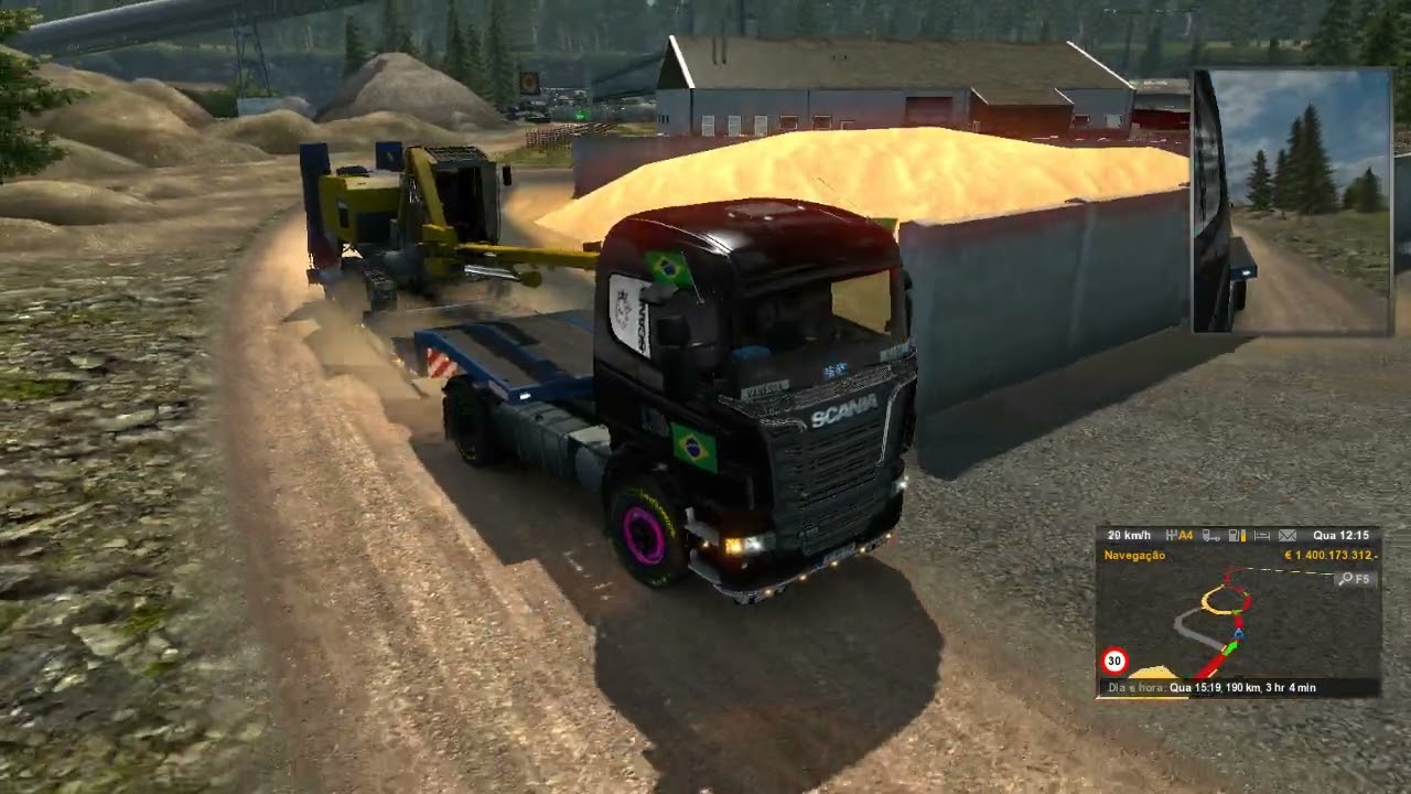 EURO TRUCK 2  A CAVADORA DE POCO