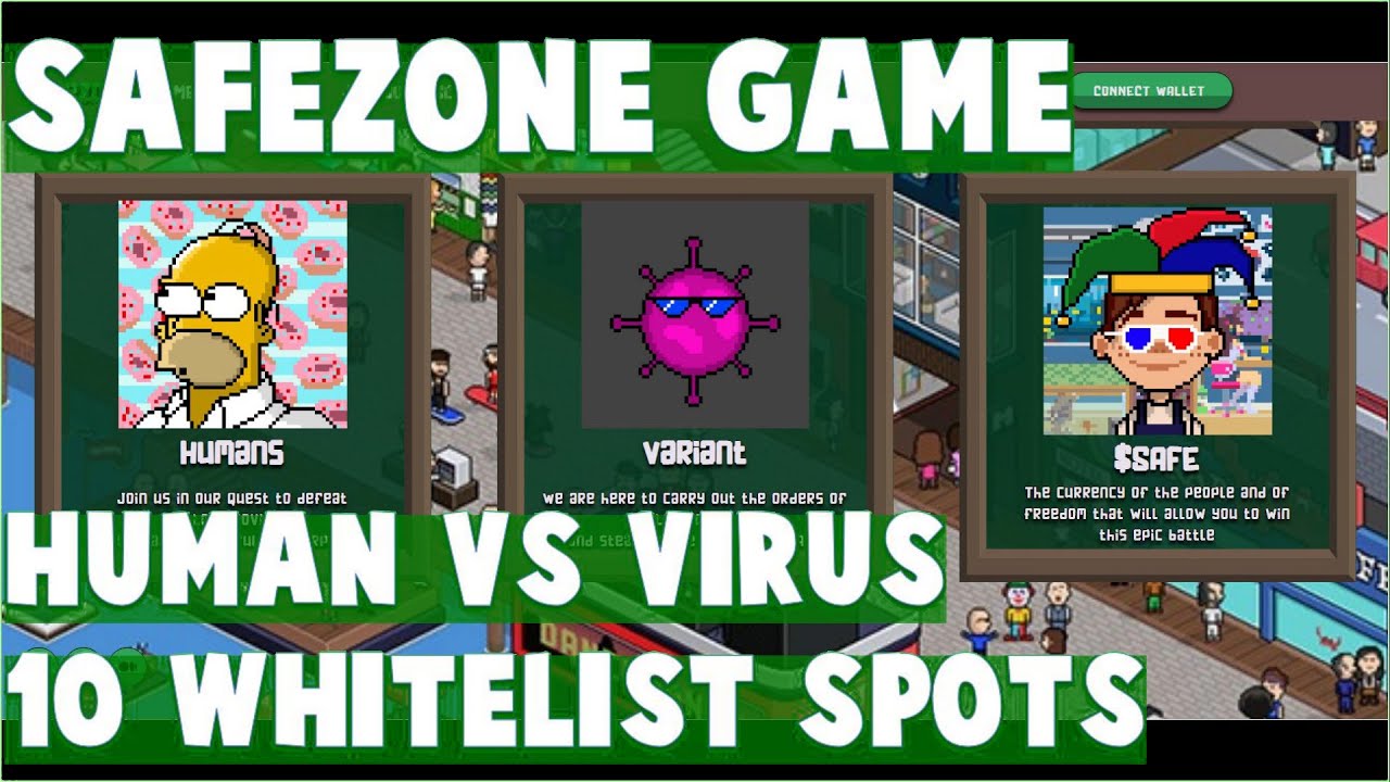 SAFEZONE - Play To Earn Game, VIRUSvs HUMANS, How to Play the GAME | 10 Whitelist Spots (Tagalog)