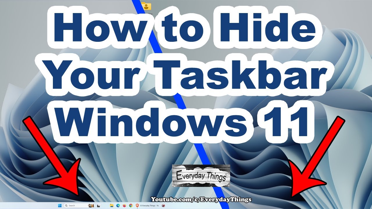 Windows 11 Desktop: How to Hide Your Taskbar