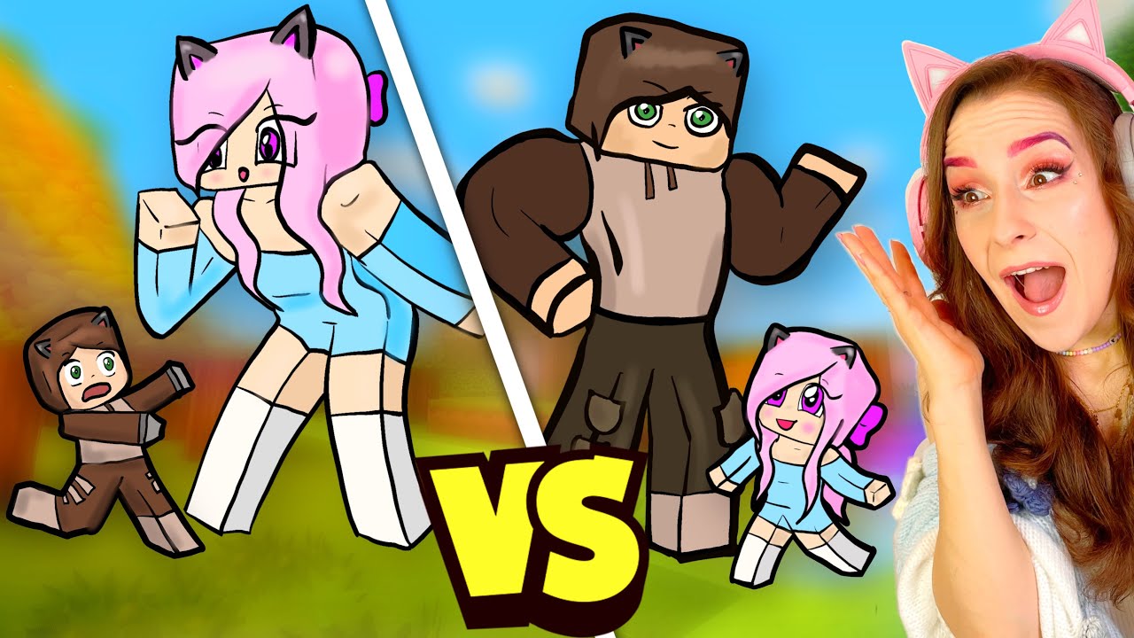 GIGANTYCZNA JA VS MALUTKA JA!😱