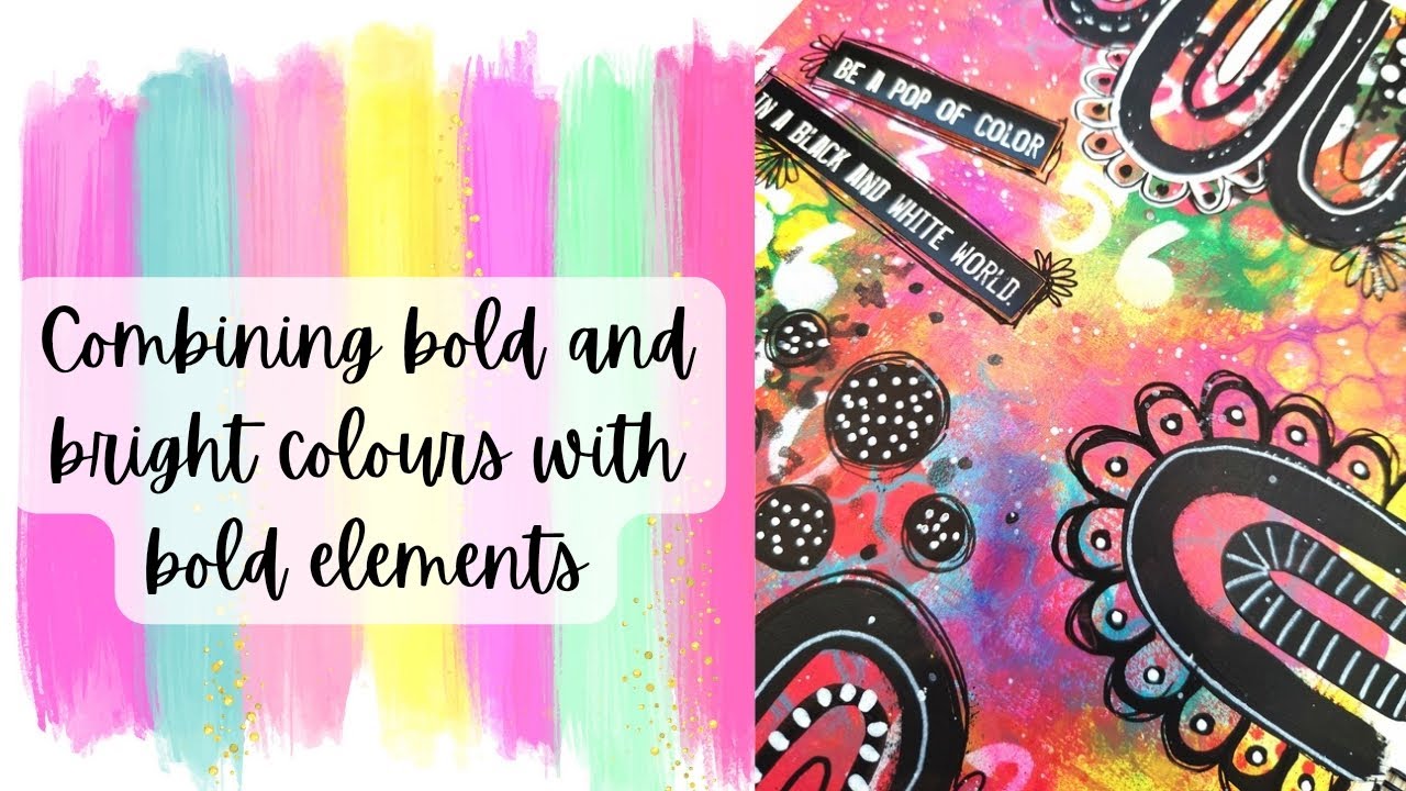 Combining bold shapes with bright colours 