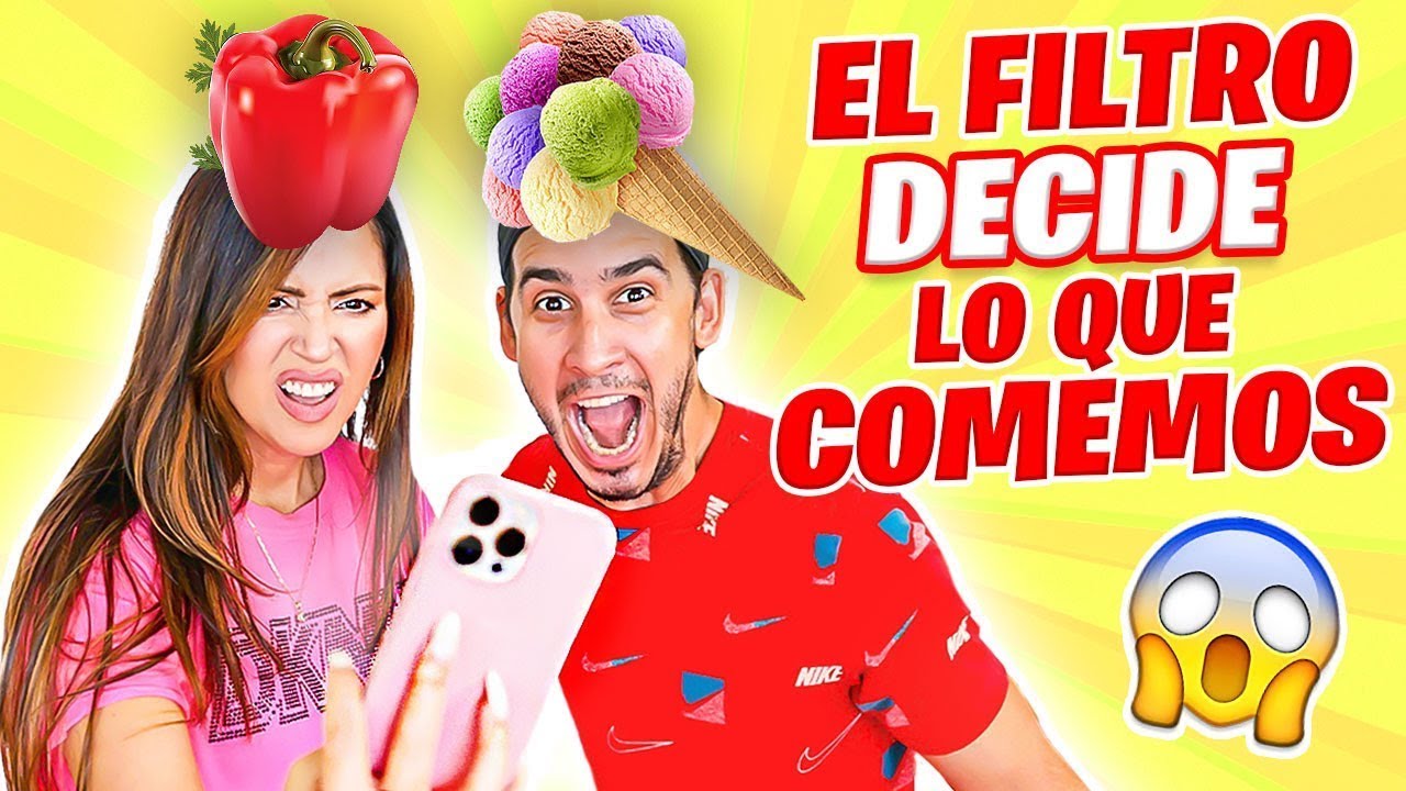 COMIENDO LO QUE DECIDE EL FILTRO POR 24 HORAS 😱 Sandra Cires Art ft HaroldArtist