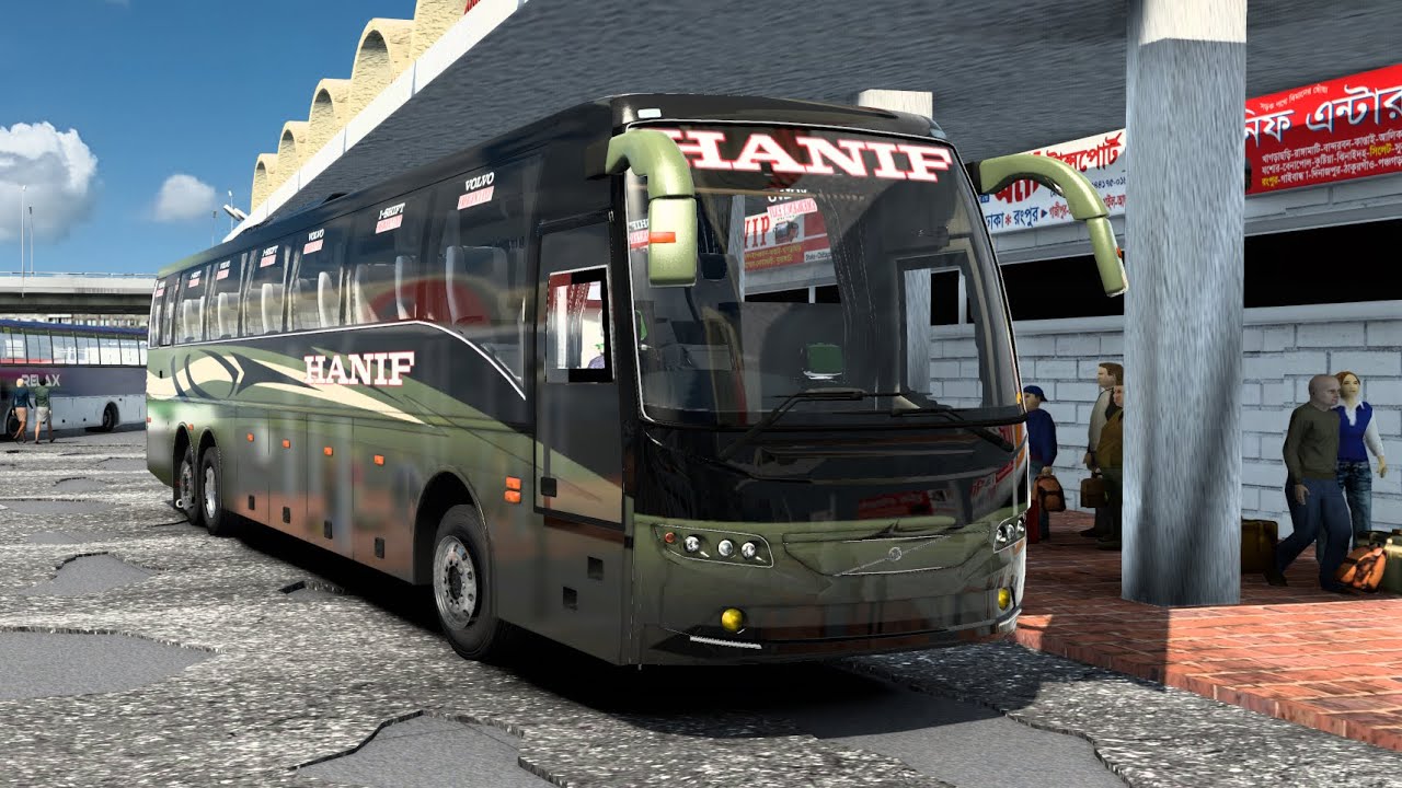 Hanif Enterprise Volvo | Dhaka to Bogra Luxury Bus Journey 🚍#ets2bangladesh #ets2 #automobile