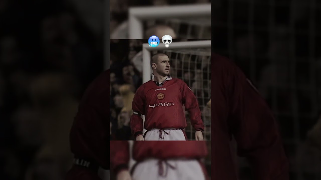 The iconic Cantona Celebration 🥶💀😈 #cantona  #footballshorts #football #premierleague