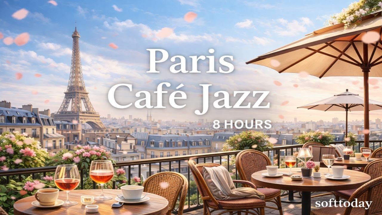 지금 여기가 파리 노천카페 ☕ | Paris Cafe Jazz (8 Hours, No Vocal)