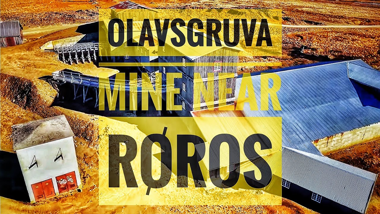 Шахта Олавсгрува – вид с воздуха недалеко от Рёруса, Норвегия