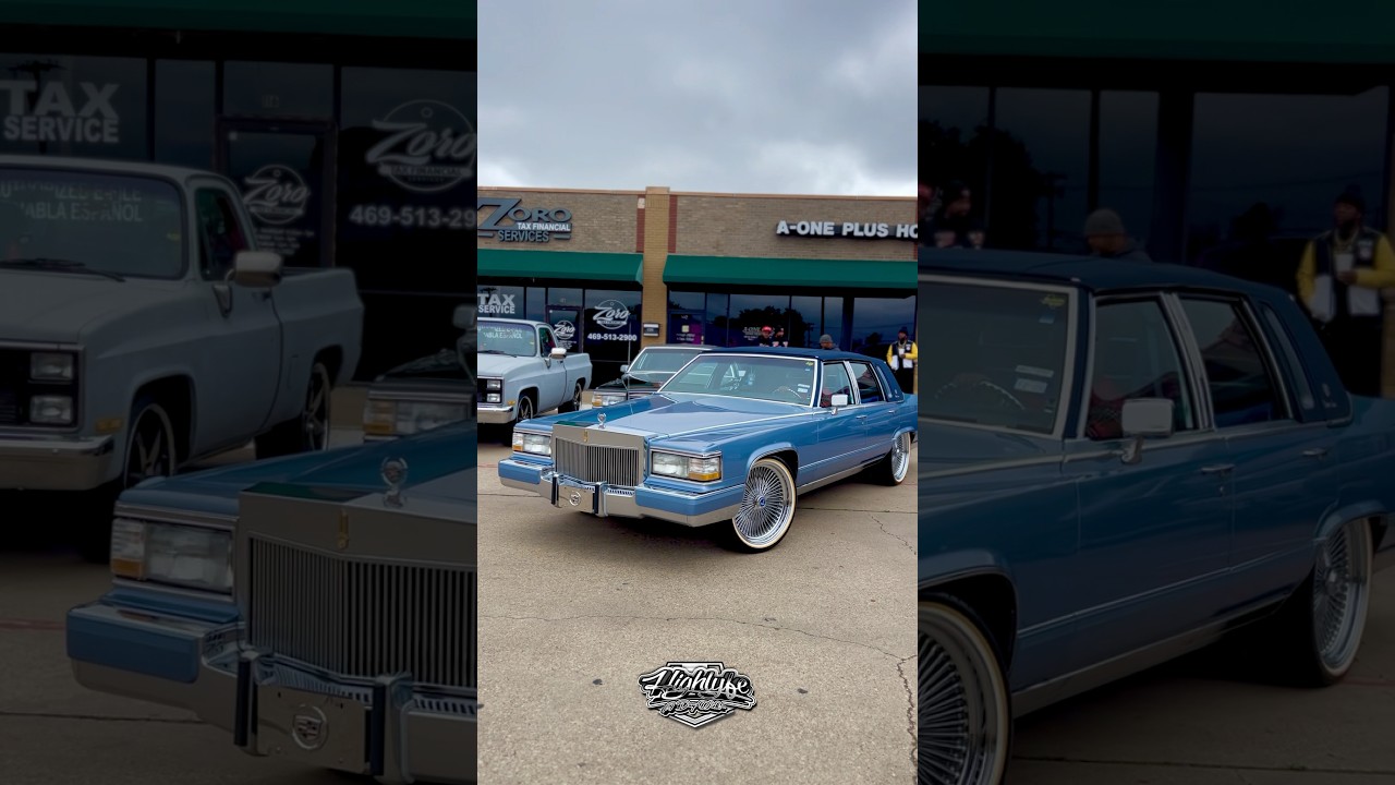 BROUGHAM ON SPOKES AND VOGUES 🔥🔥🔥 #spokesandvogues #cadillac #fleetwood #22s