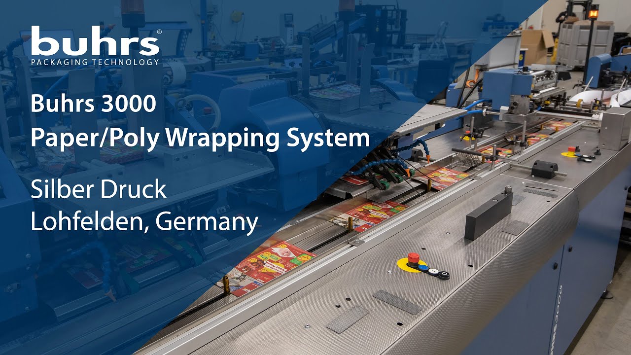Buhrs 3000 Paper and Poly Wrapping System - Silber Druck