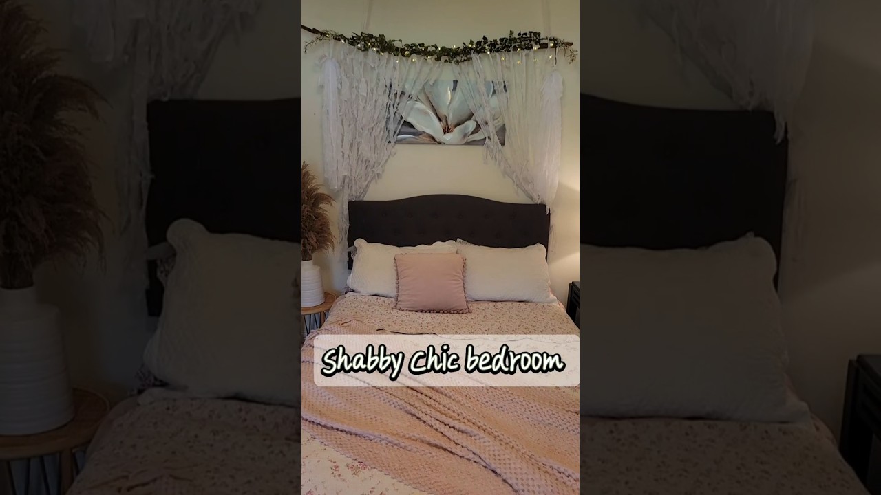Shabby Chic bedroom watch to end 😺 in crib  #shabbychicstyle