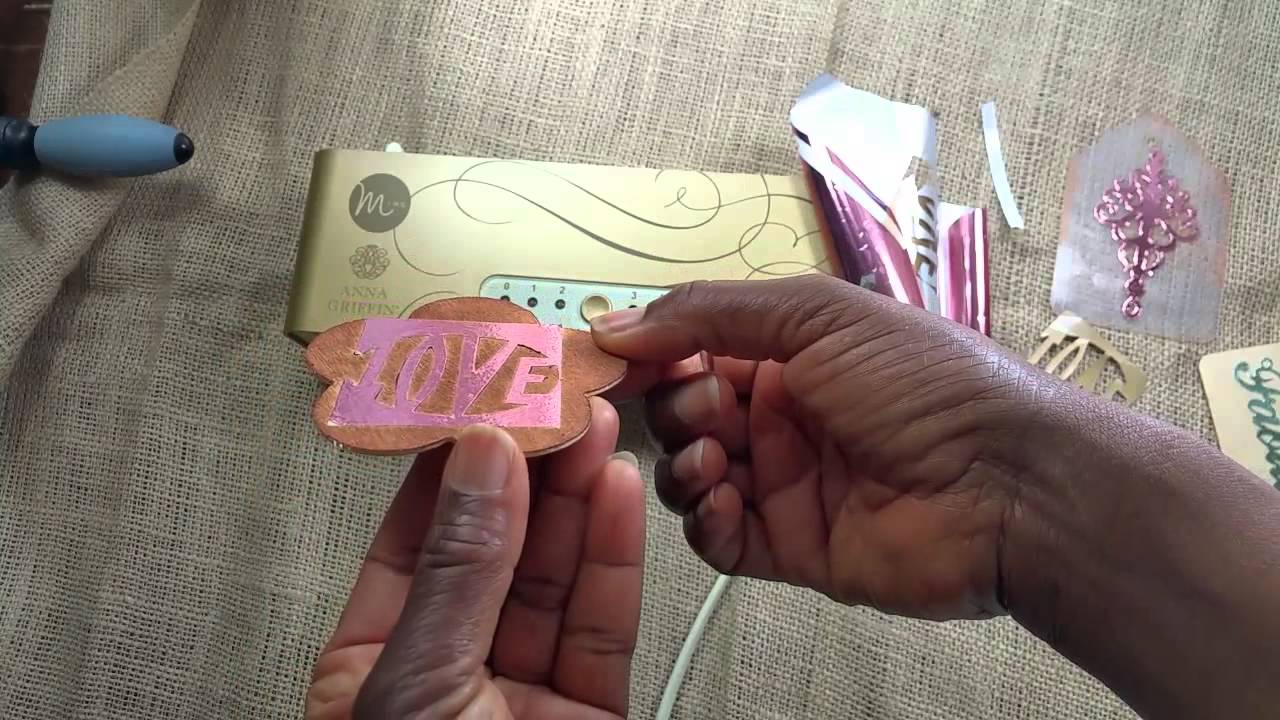 Foiling 101:  On Wood Acetate Chipboard No heat or Toner sheets needed