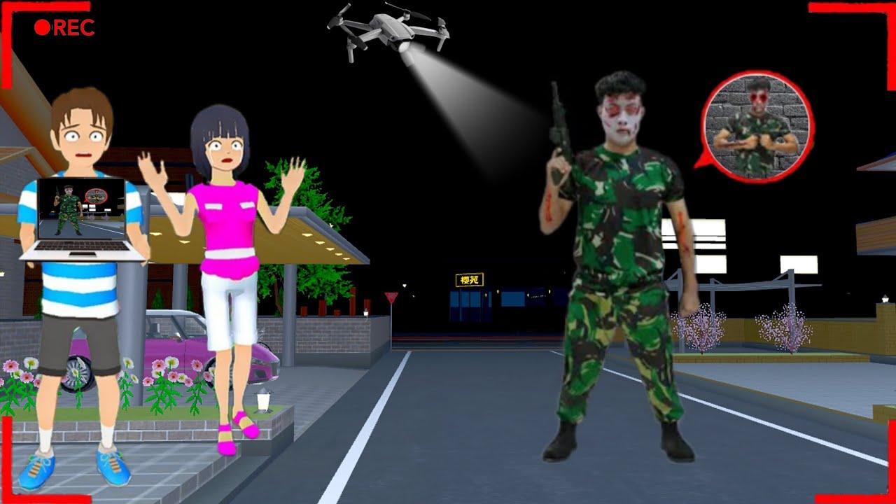 Юта Мио в панике увидела призрак солдата перед домом на записи с камер видеонаблюдения 😱 || Геймп...