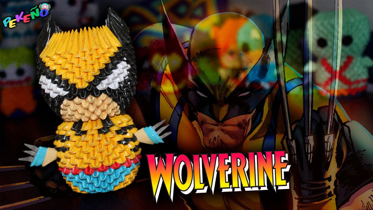 Wolverine 3D Origami | Pekeño 💜