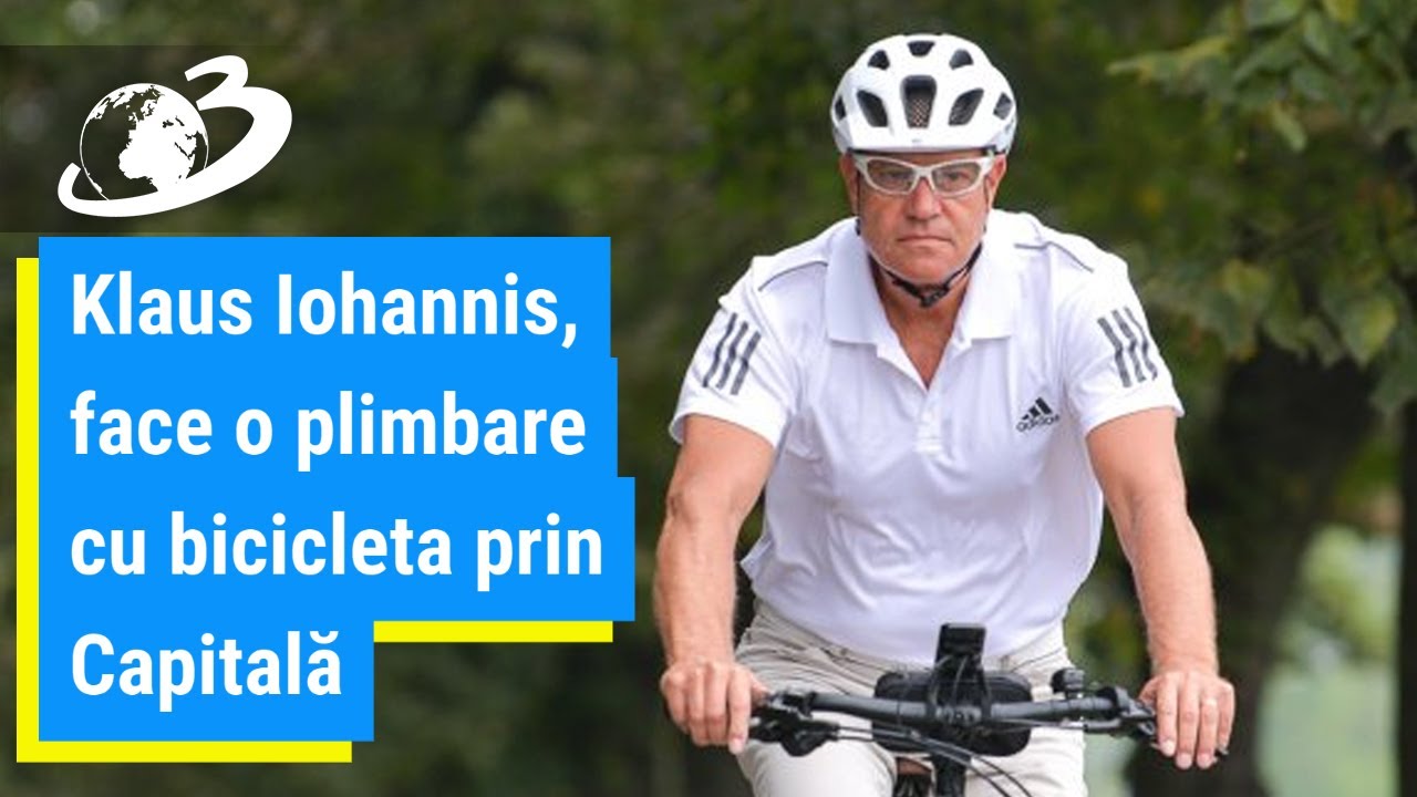 Klaus Iohannis, la plimbare cu bicicleta prin Capitală