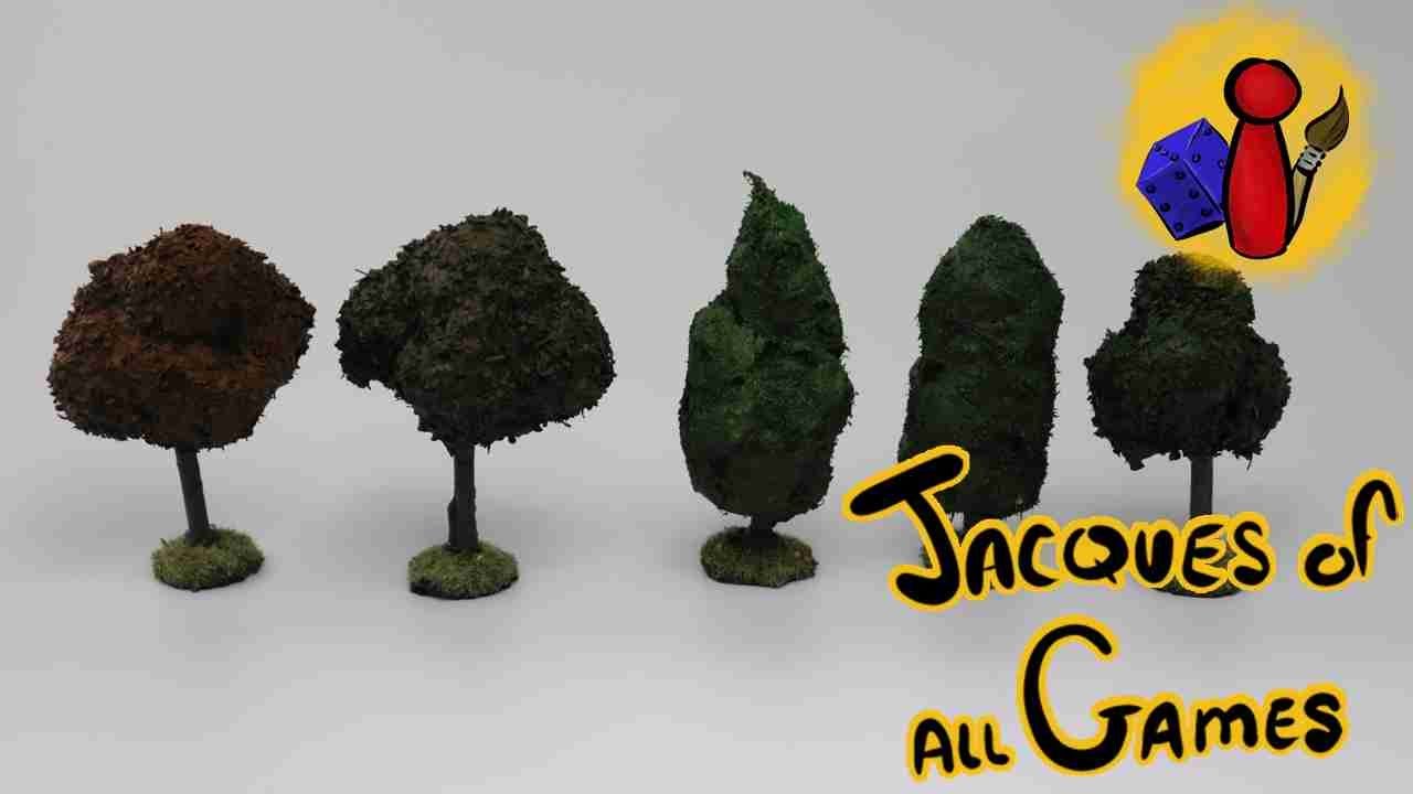 Making trees for 6mm, 10mm, or 15mm scale Wargaming - Cheap/Easy Battletech, DBA, FoW etc. Terrain!