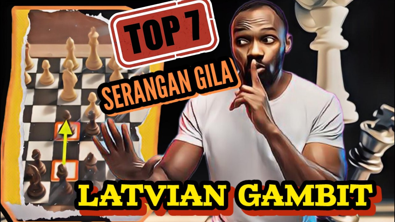 7 serangan dan jebakan Crazy SETELAH E4 ‼️Latvian Gambit Course
