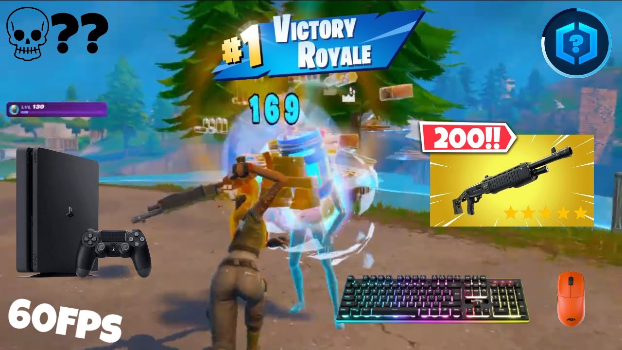Fortnite reload gameplay | 60fps ps4 | console kbm | Unranked | Victory Royale | *Full Game*
