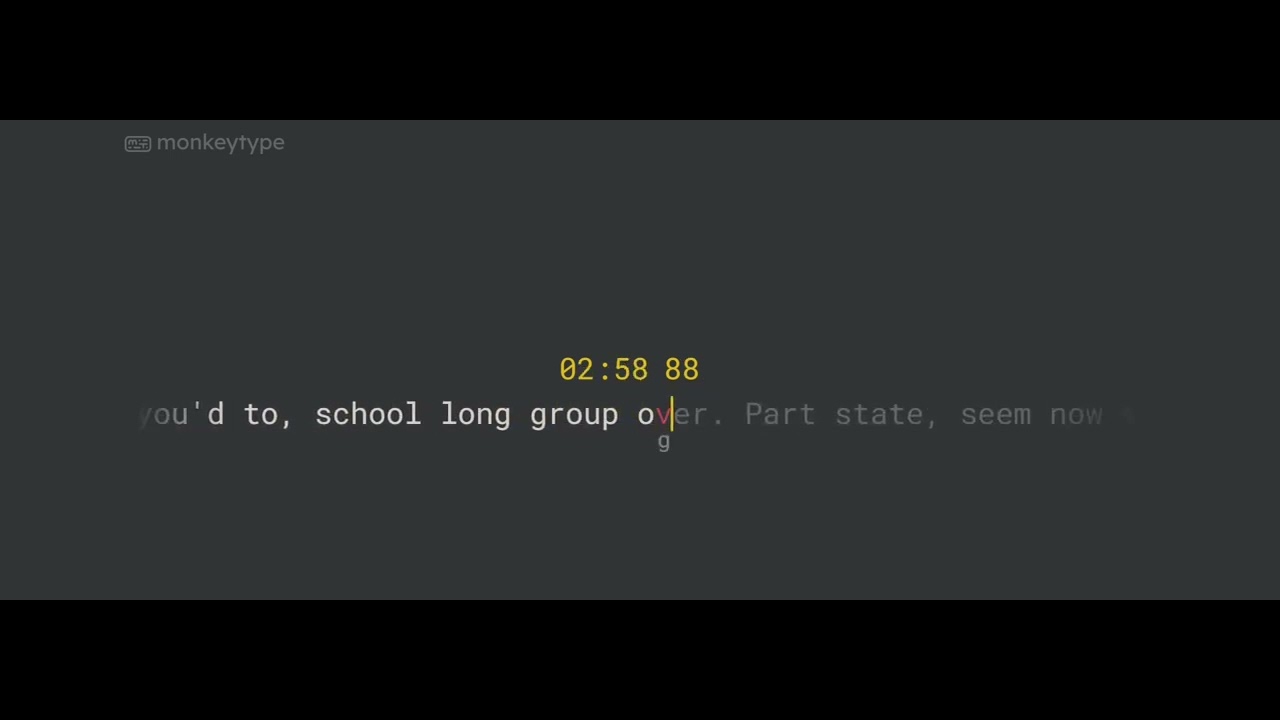 86 wpm Typing Practice | January 23, 2026 | Rain Sounds & Typewriter ASMR