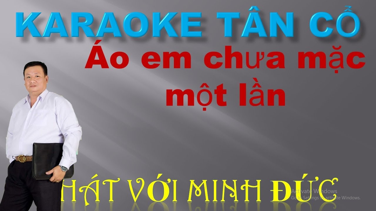 Karaoke Tân Cổ Áo Em Chưa Mặc Một Lần. Thiếu Đào hát với Minh Đức.