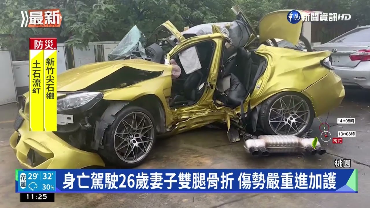 試車失控撞路樹 車行老闆.駕駛傷重雙雙身亡｜華視新聞 20220913