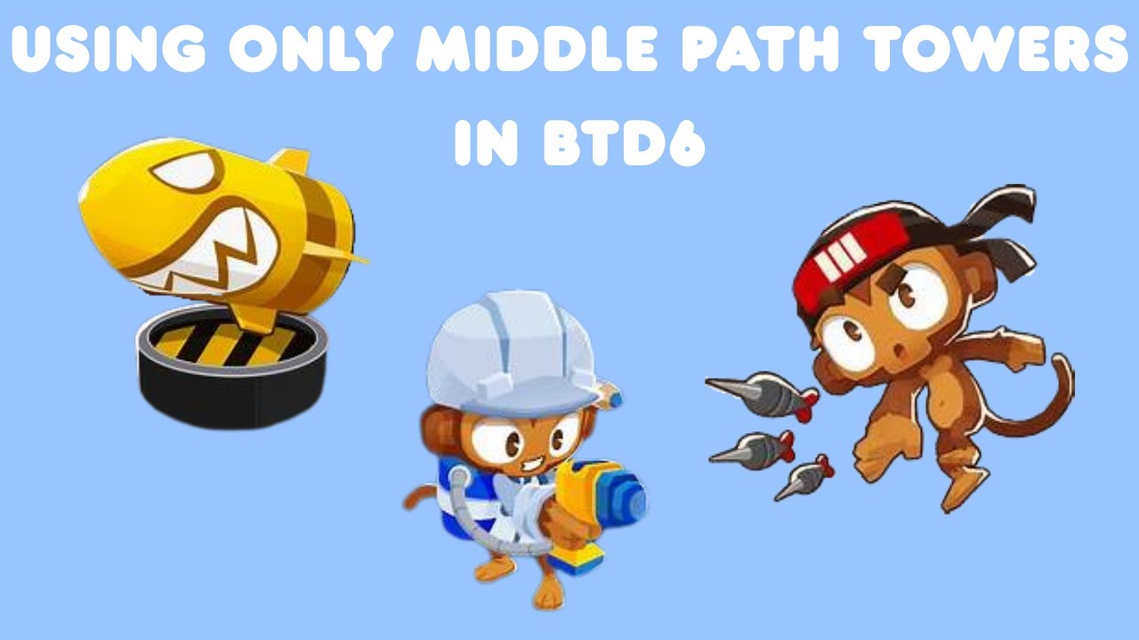 Using ONLY middle path towers in BTD6!
