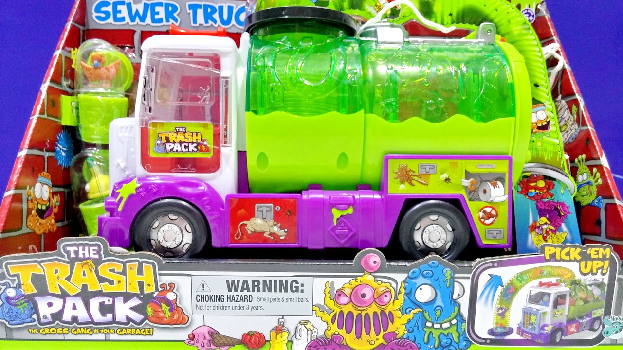 The Trash Pack Sewer Truck Toy ★ The Gross Gang In Your Garbage Toys