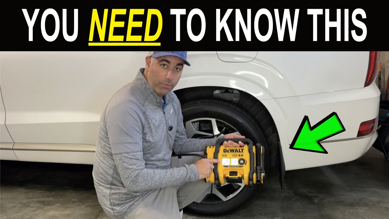 Насос для накачки шин DEWALT 20V MAX &mdash; как он работает