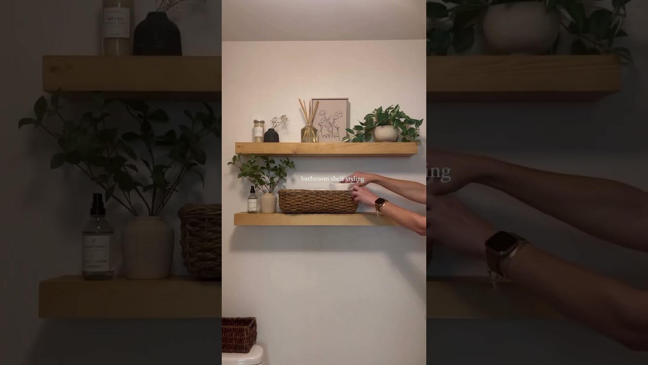 Bathroom shelf styling 🛁