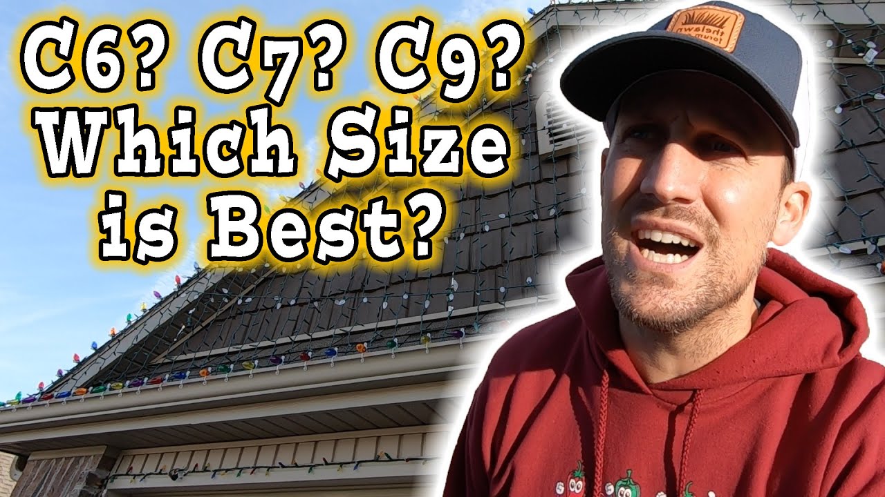 What Size Christmas Lights Should You Use? // What Lights I Use for My Outdoor Holiday Decorations