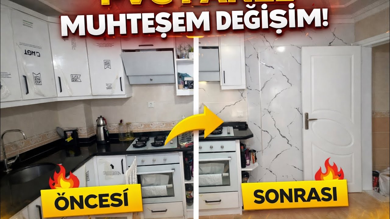 🔥 PVC Panel Duvar Kaplama Nasıl Yapılır? | Öncesi Sonrası