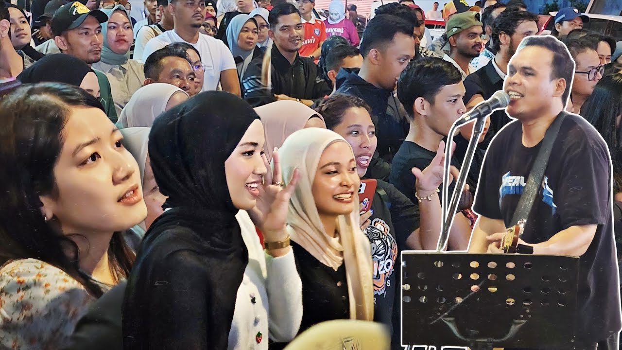 MERIAH MAKCIK BAJU KUNING TARIK RAMAI ORANG AJAK MENARI RAMAI-RAMAI