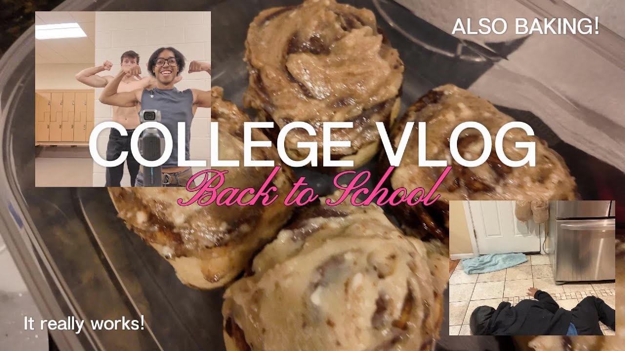 College Vlog!! + BAKING