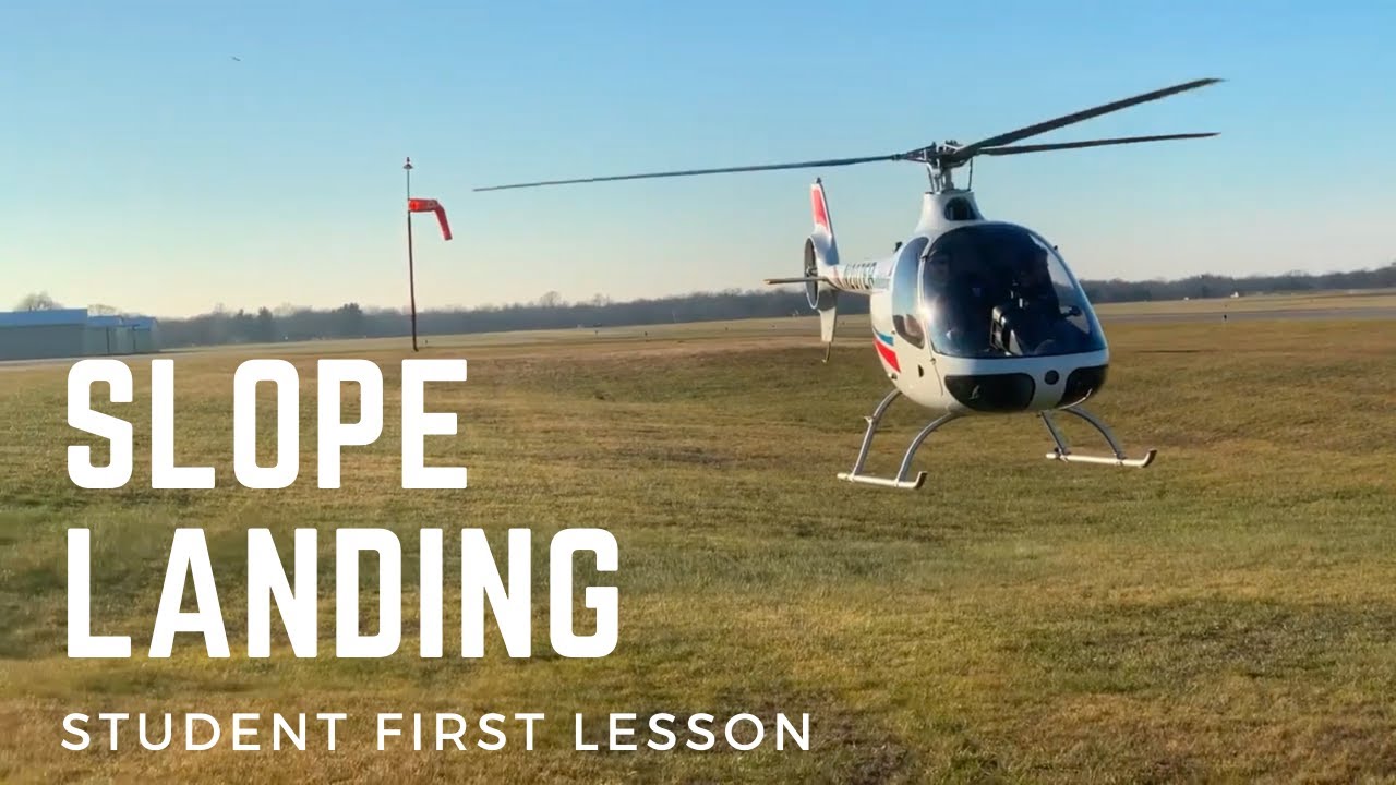 Slope Landing Helicopter Student First Lesson Cabri G2