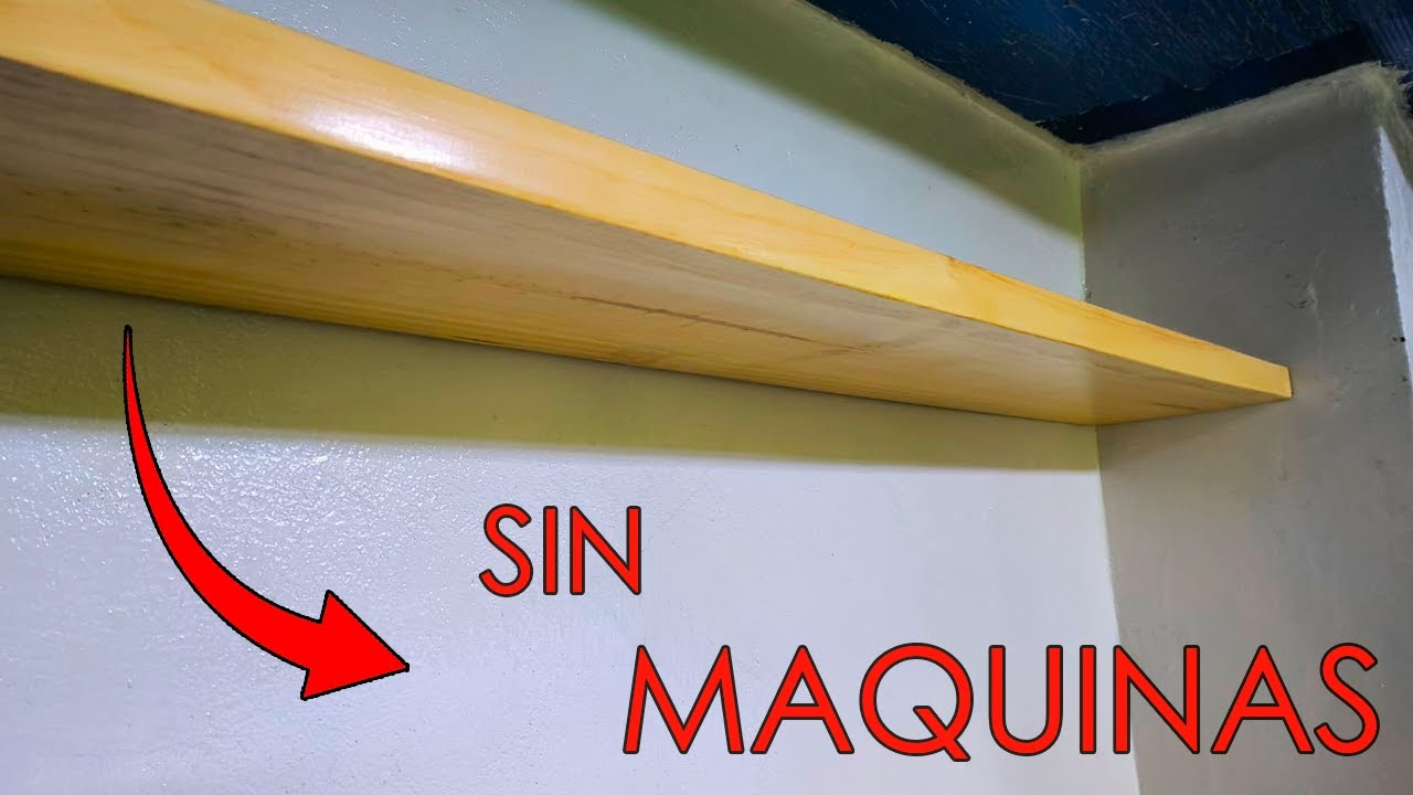 REPISA FLOTANTE EMPOTRADA (Desarmable)  INSTALAR SIN MAQUINAS - LUIS LOVON