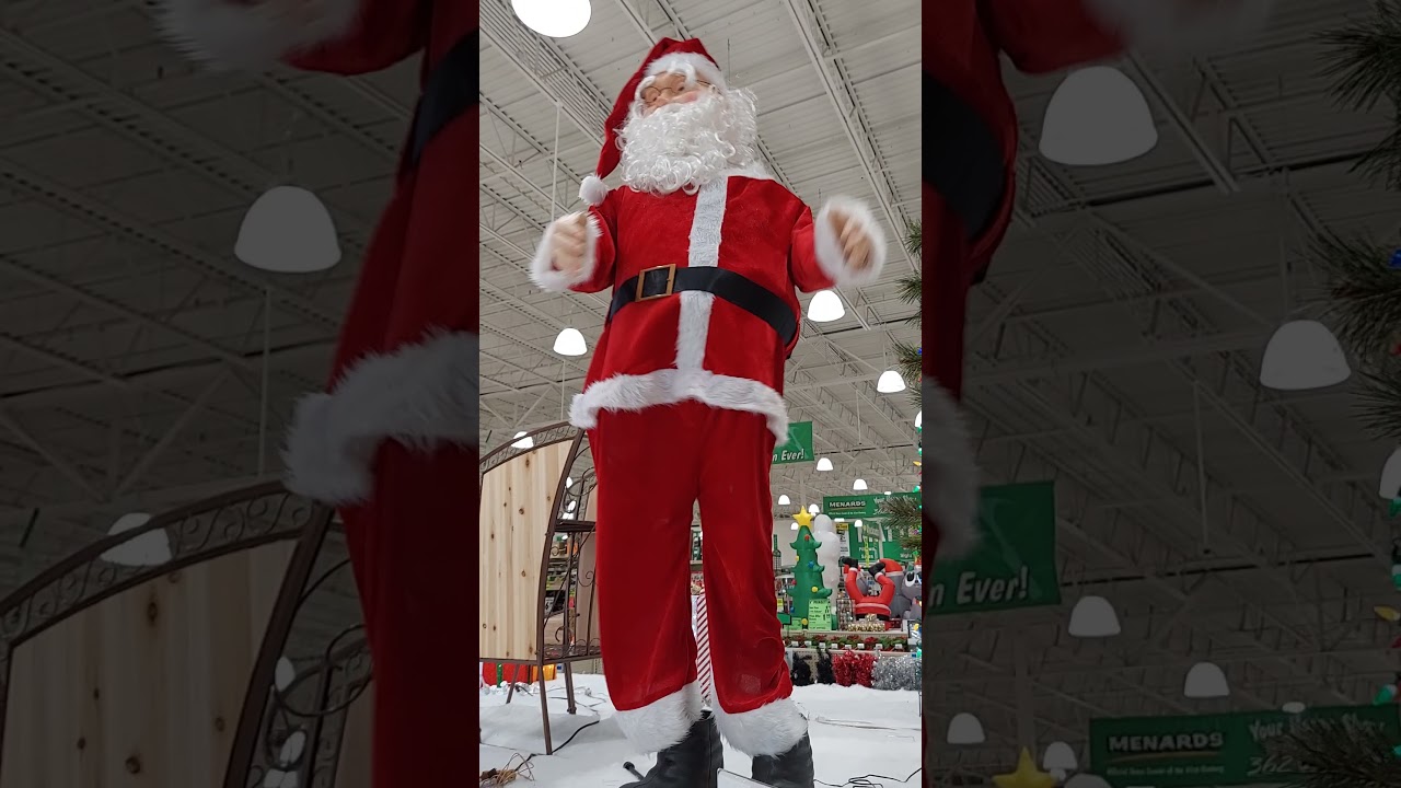 Gemmy animated Life Size Singing and Dancing Santa (Menards Christmas 2021)
