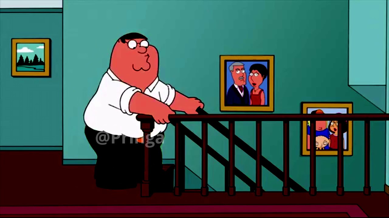Peter falling down the stairs vocoded to Gangsta's Paradise