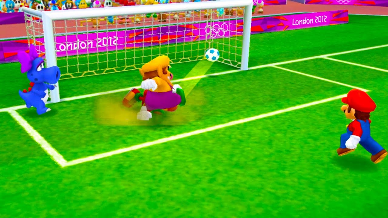 Mario & Sonic at the London 2012 Olympic Games Football Wario vs Yoshi and Wario vs Silver