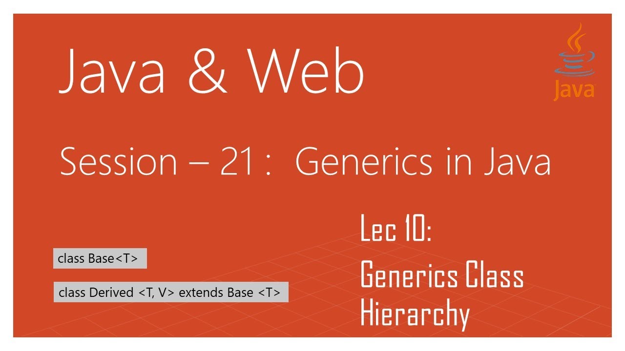 Generics in Java | #10 | Generic Type Inheritance in Java | Generic Class Hierarchies in Java