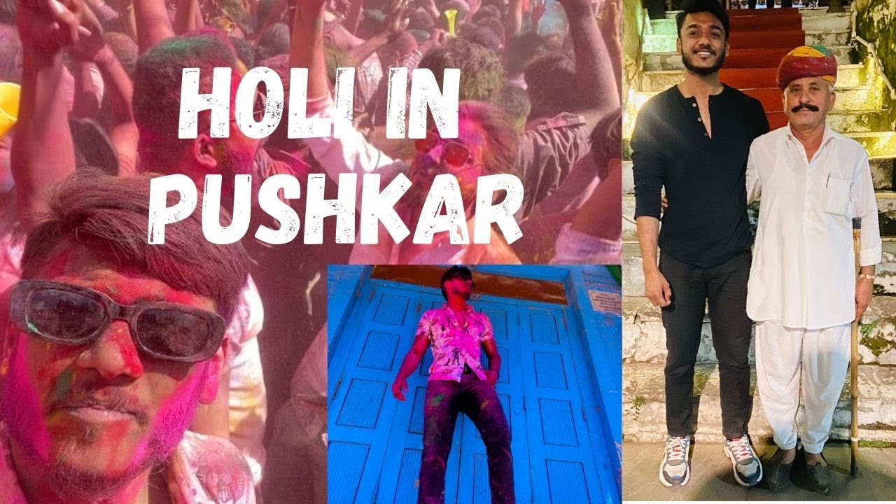 Pushkar Holi | Trance Party | Color Festival India | Pushkar Vlog |Travel guide| Vasubansal