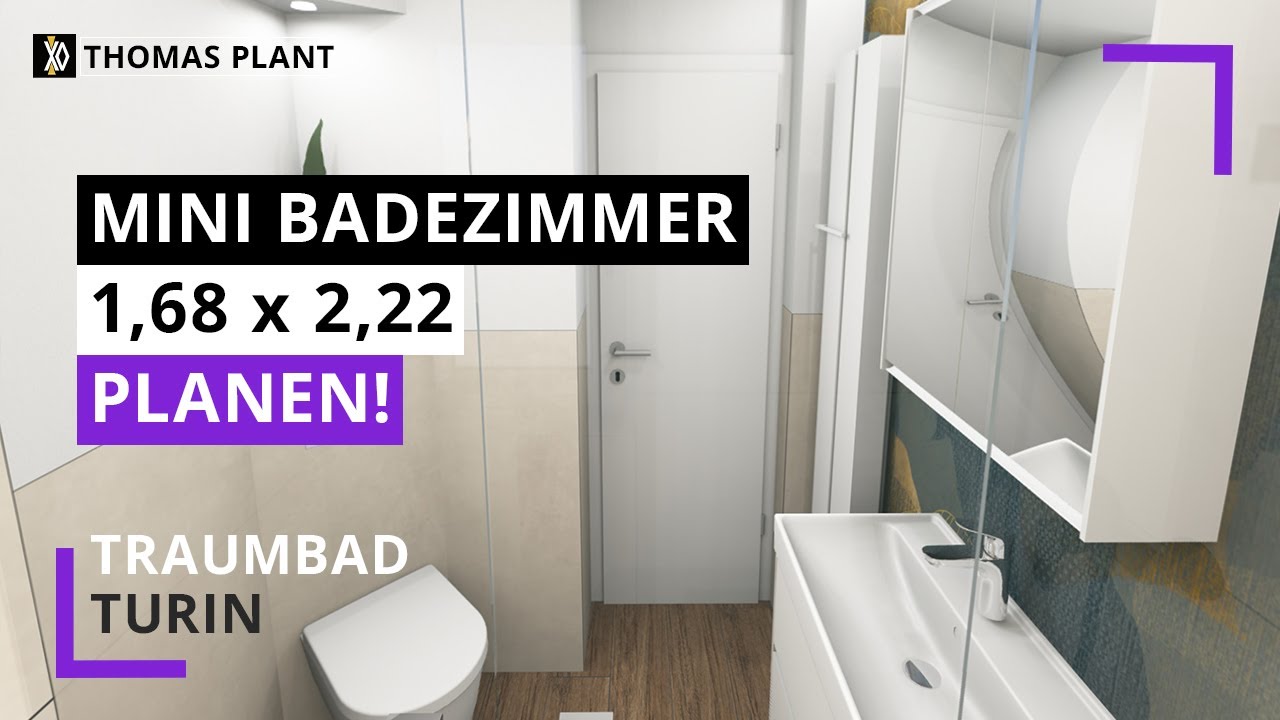 Kleines Badezimmer 1,68 x 2,22 planen! | Thomas plant Traumbad Turin | Genova Bauer