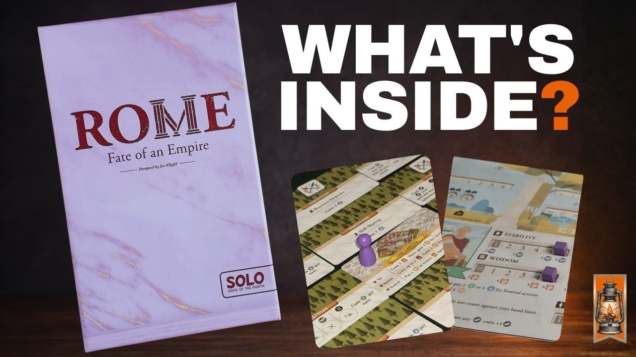 Rome: Fate of an Empire &mdash; Deluxe Unboxing | Solo Strategy Game