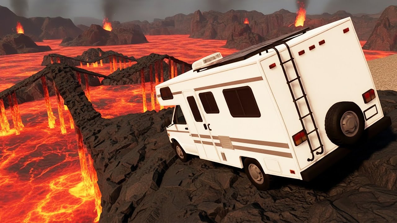 Driving Through a LAVA OBSTACLE COURSE?! (RV There Yet)