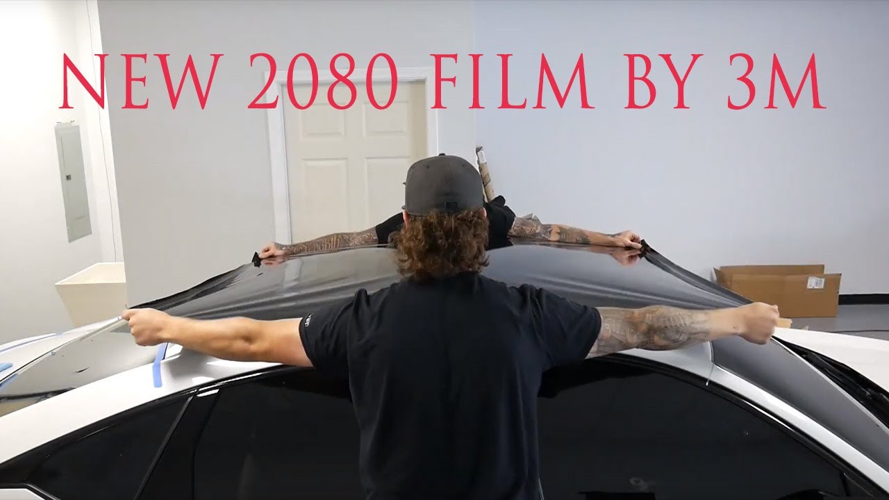 Vinyl wrapping with 3Ms new 2080 film! Roof vinyl wrap.