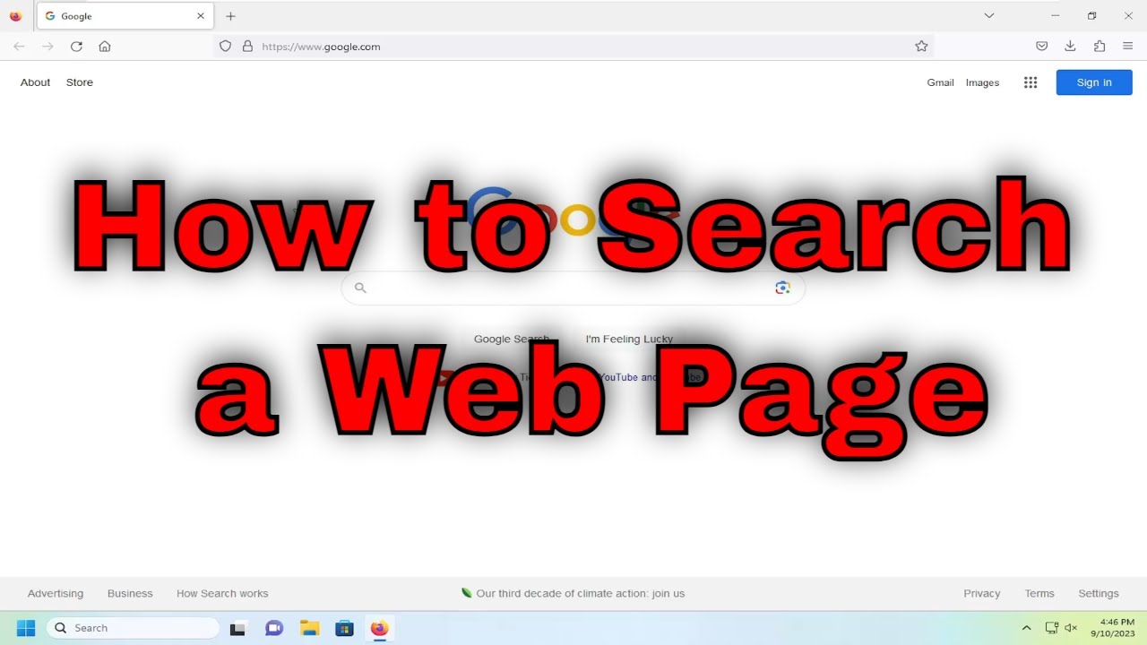 How to Search for a Word on a Web Page
