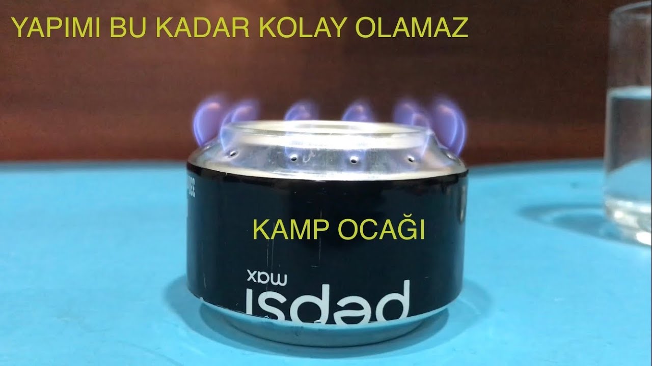 TENEKE KUTU İLE M&Uuml;KEMMEL OCAK YAPIMI - MAKING A COOKER WITH A TIN CAN