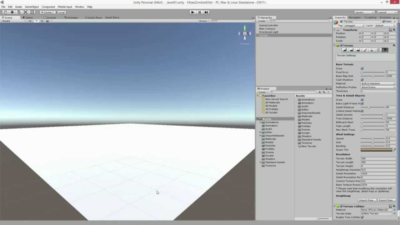 Podstawy Unity 3D - Lekcja 06 - Tworzenie terenu