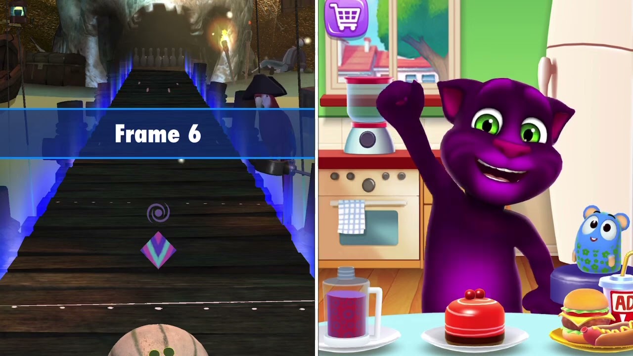 BoPro - Realistic Bowling game vs My Talking Tom 2
