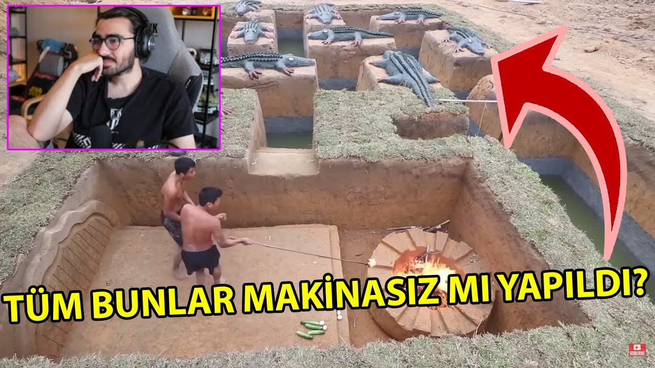 Videoyun İlkel Şartlarda Ev Yapma Videolarının Sahte Olduğunu Kanıtlayan Adamı İzliyor