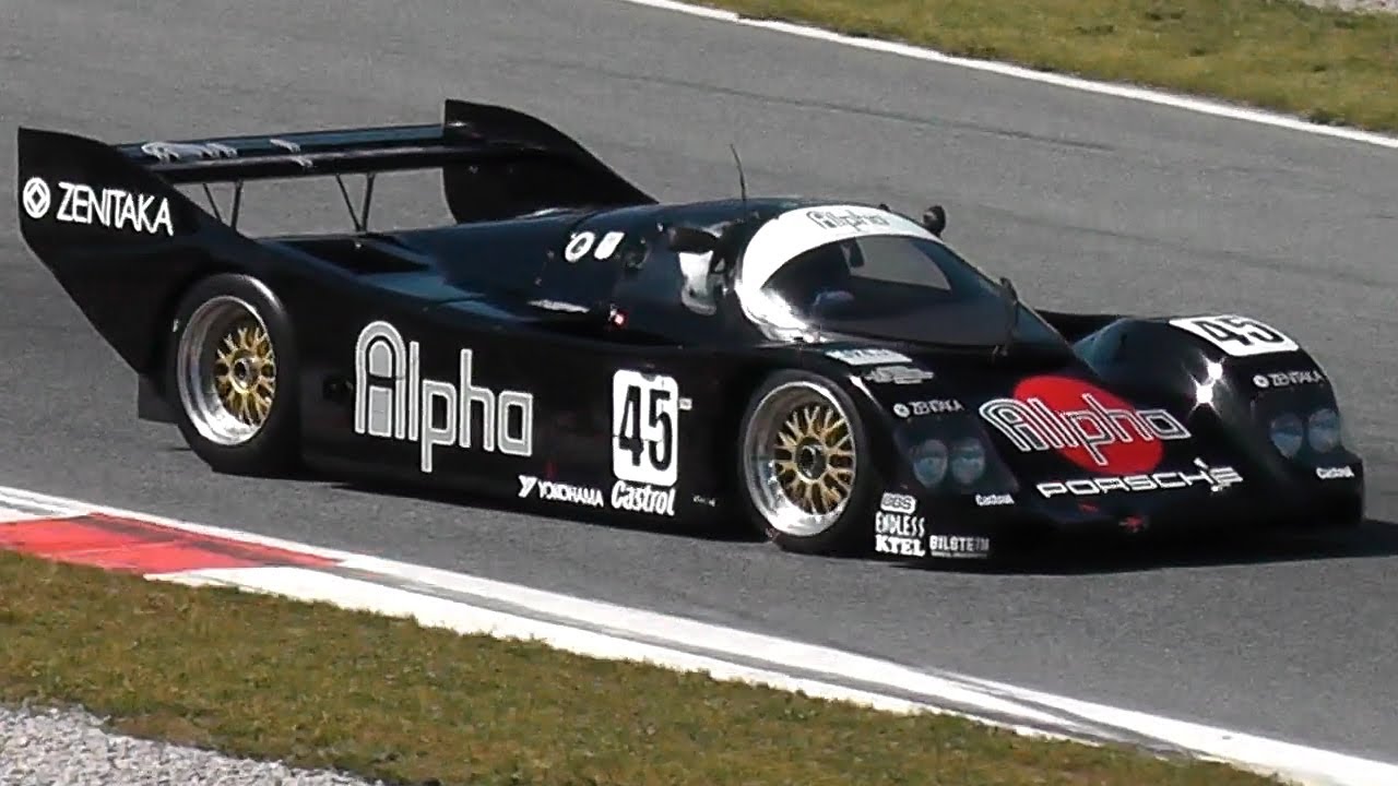 Porsche 962 GROUP C Race Car of Le mans - Pure Sound!